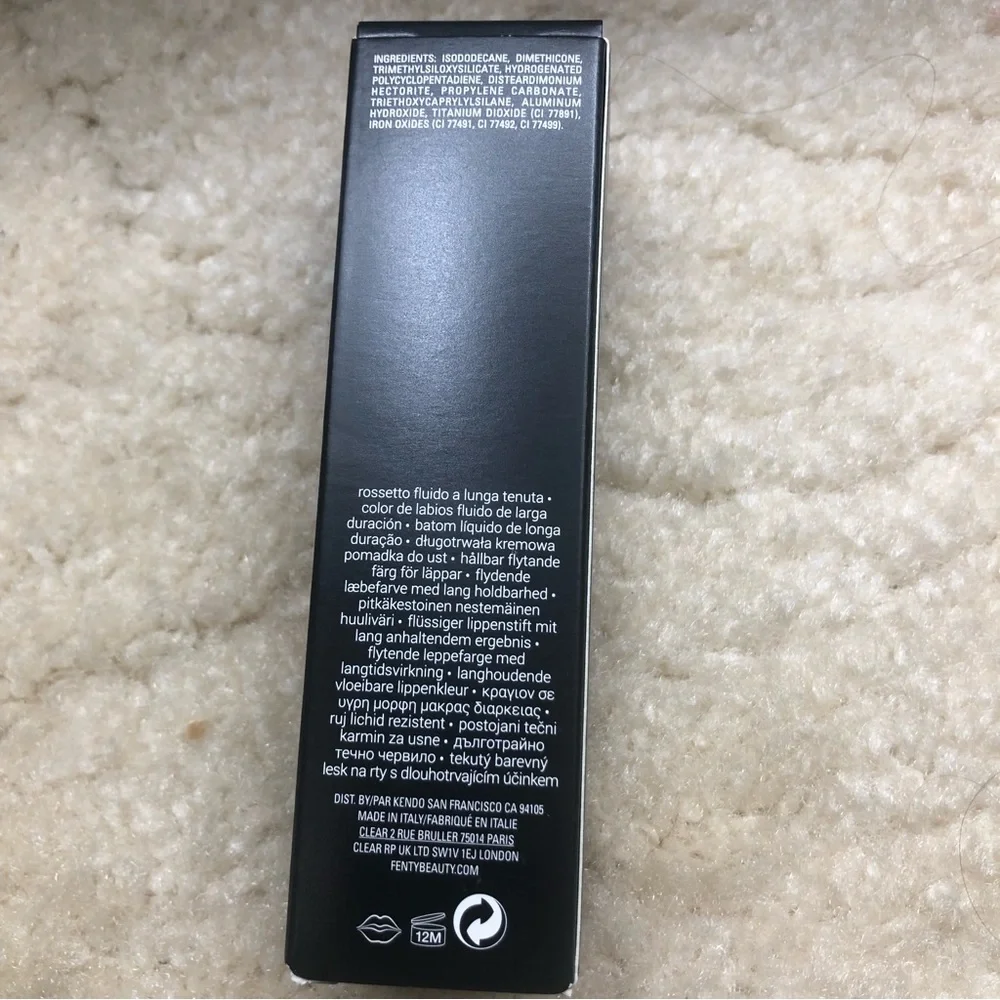 Fenty Beauty Lip Paint Brand New Color Unbutton 02 Longwear